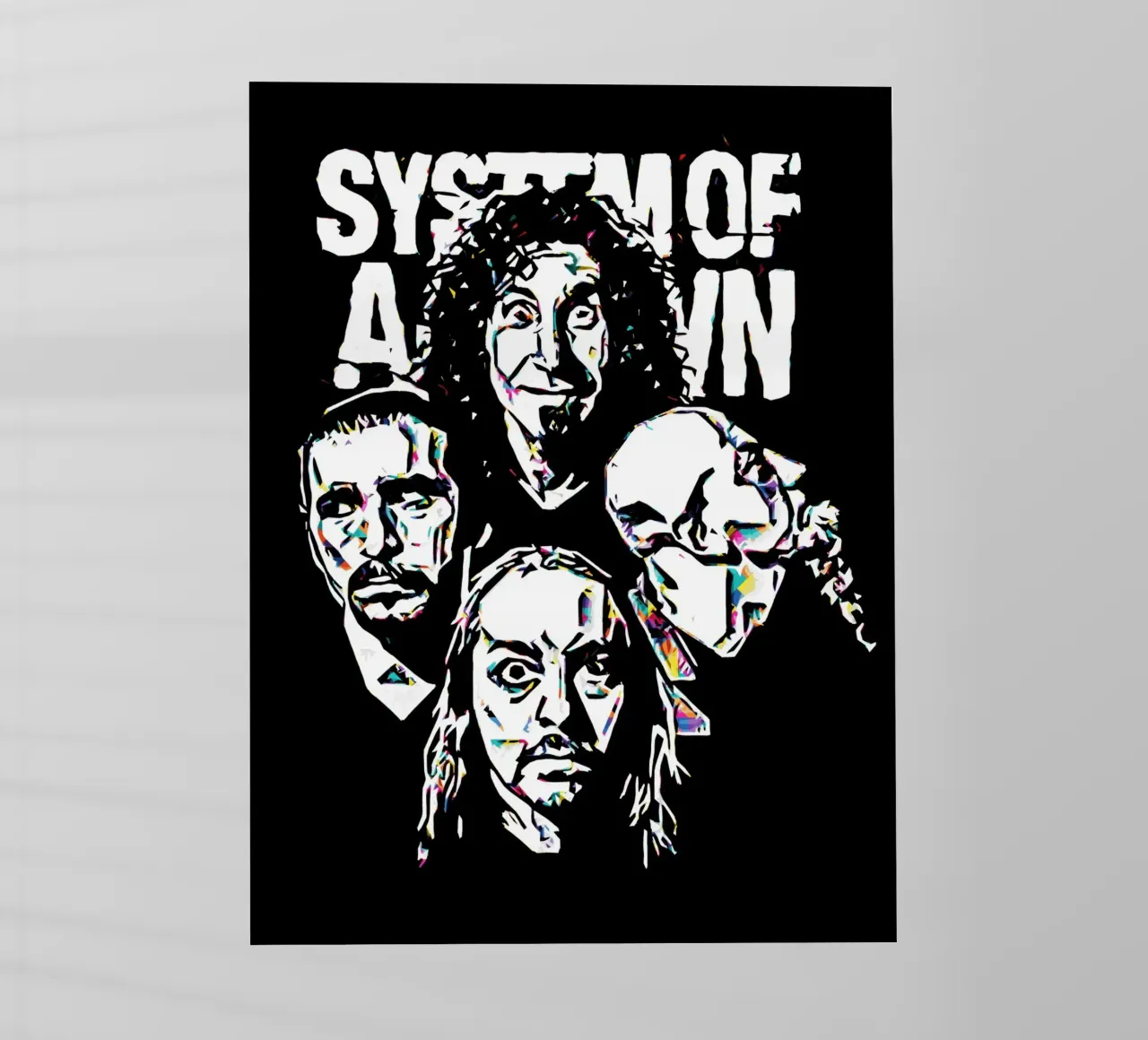 System Of A Down 1 Arte pellicola backlit da music soul