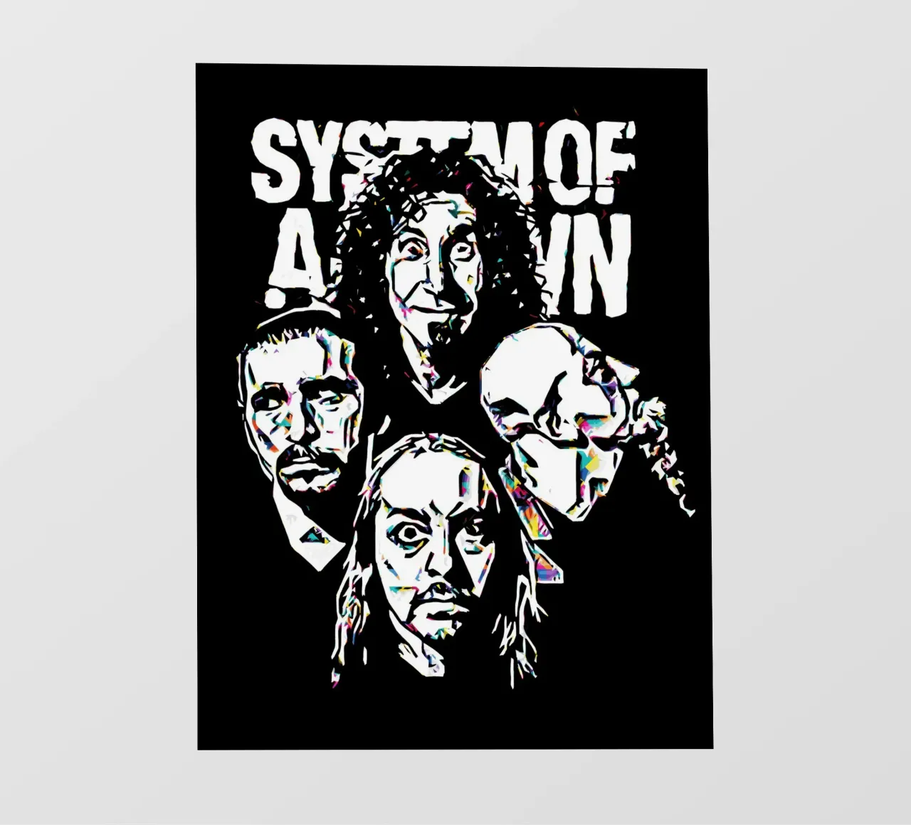 System Of A Down 1 Arte telo in pvc da music soul