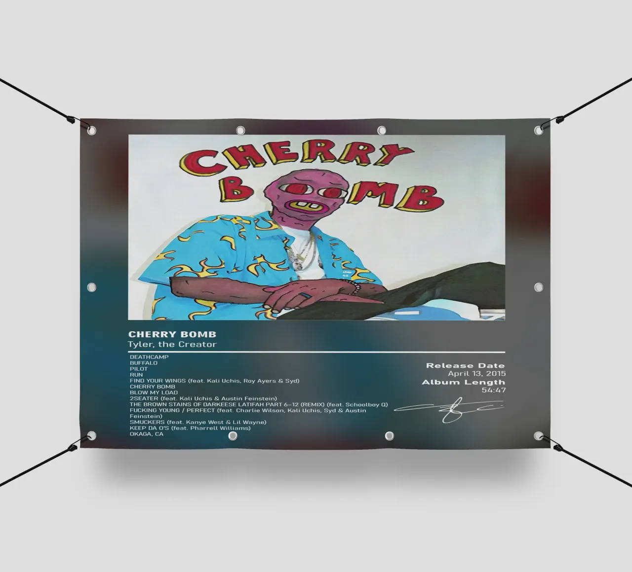 Cherry Bomb By Tyler, the Creator telo in pvc da DGUnder