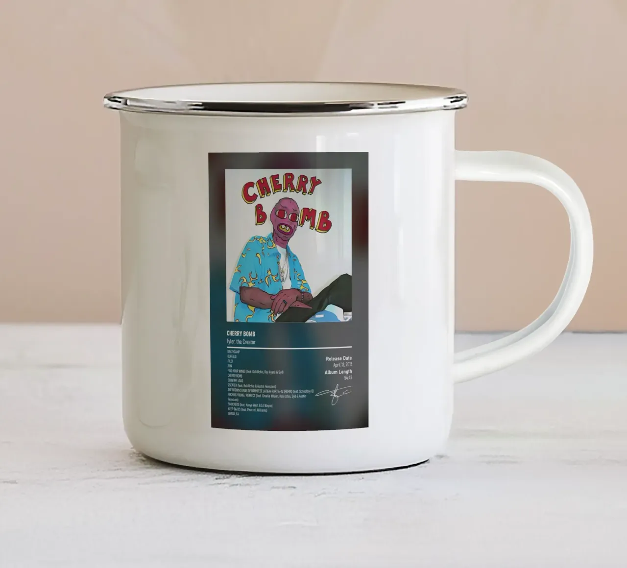 Cherry Bomb By Tyler, the Creator tazza in smalto da DGUnder