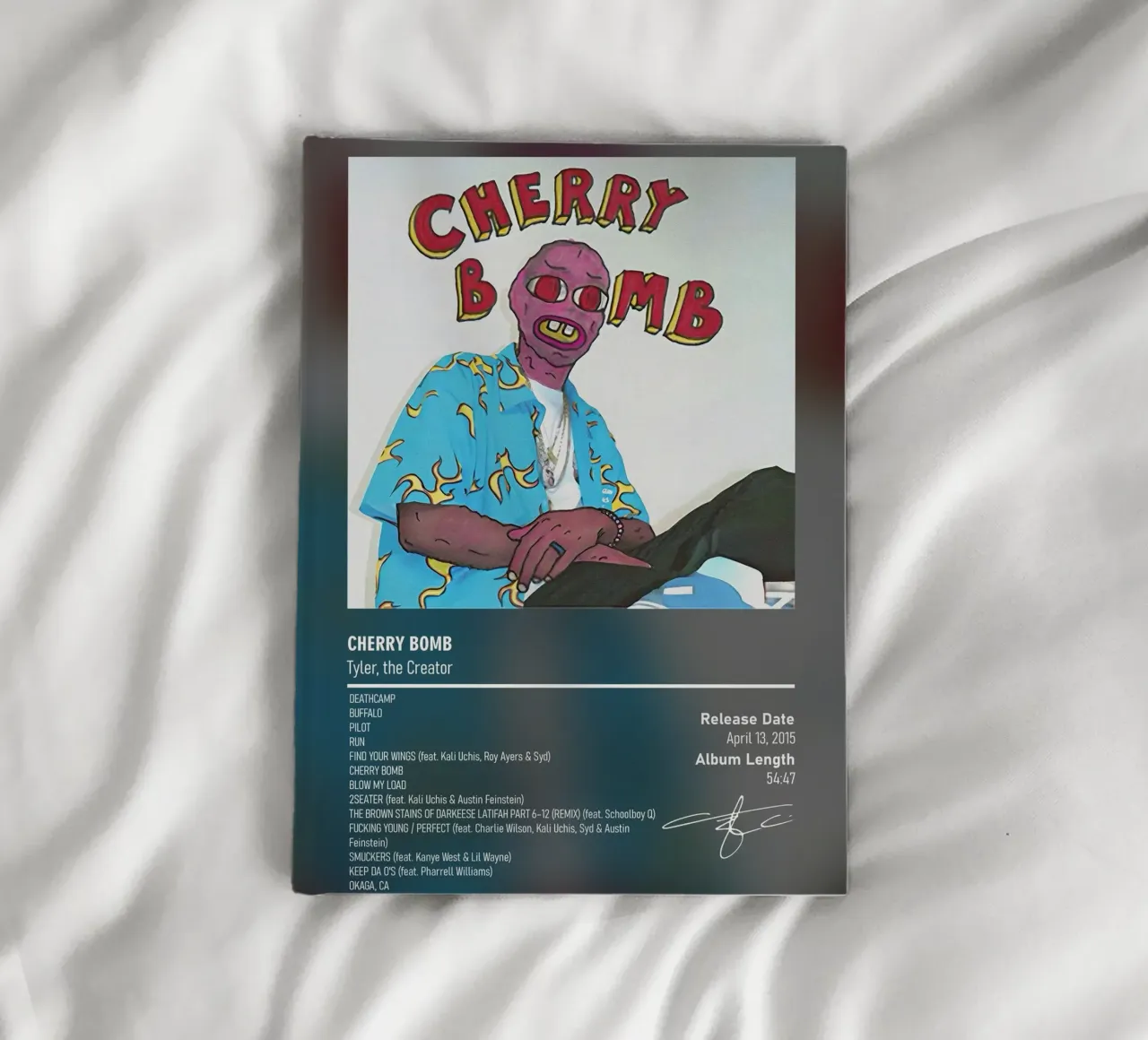 Cherry Bomb By Tyler, the Creator notebook by DGUnder
