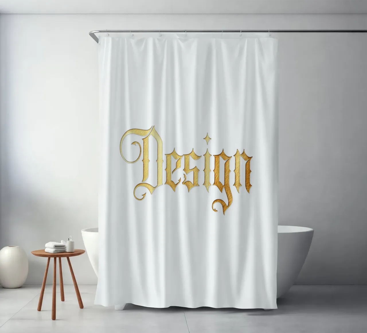 Design Text Typographic Style Trending Now shower curtain by Urban Life