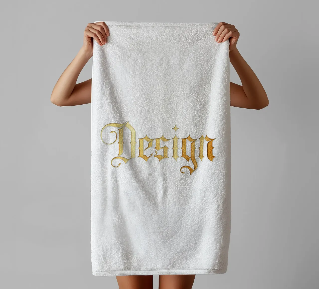 Design Text Typographic Style Trending Now towel by Urban Life