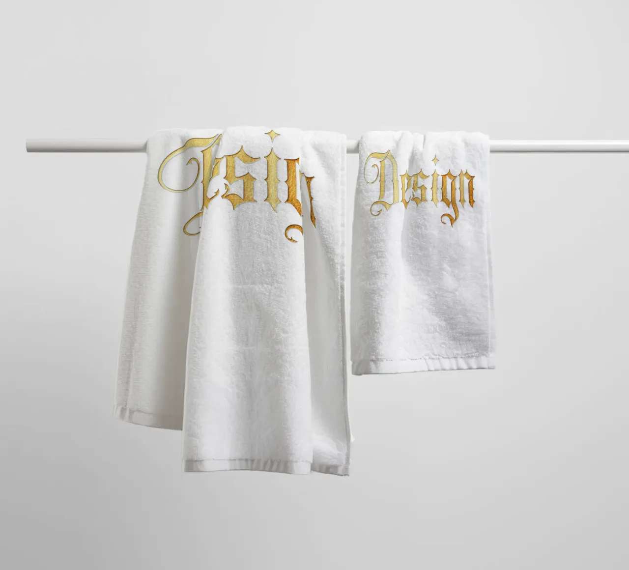 Design Text Typographic Style Trending Now towel by Urban Life