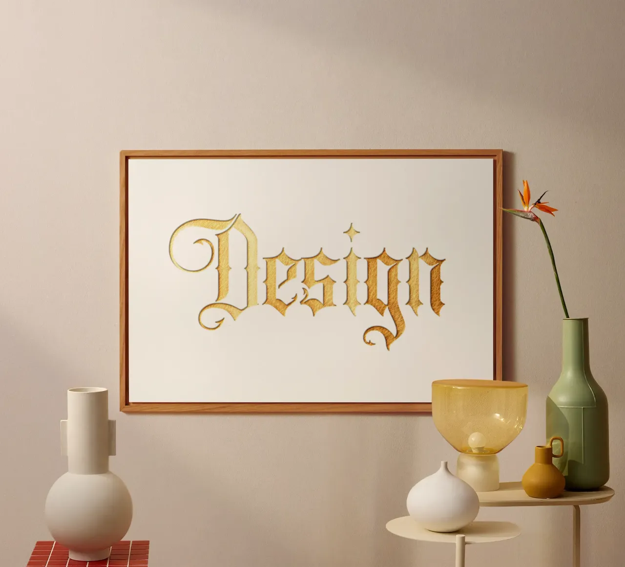Testo di design Stile tipografico di tendenza alluminio dibond da Urban Life