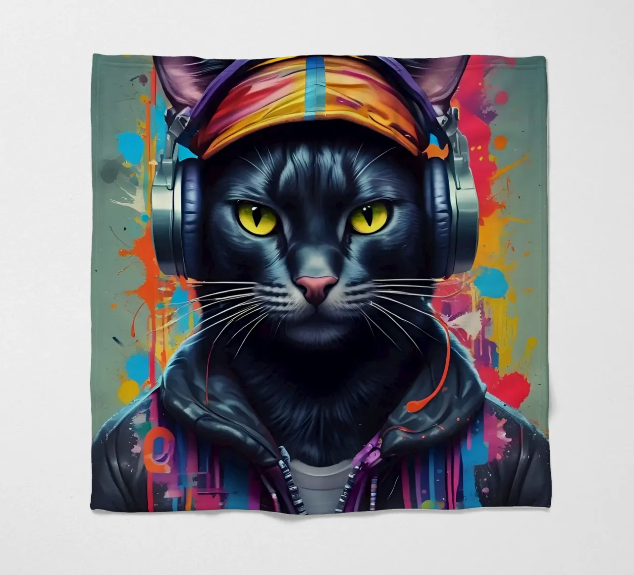 Musica del gatto nero coperta in pile da MakArena