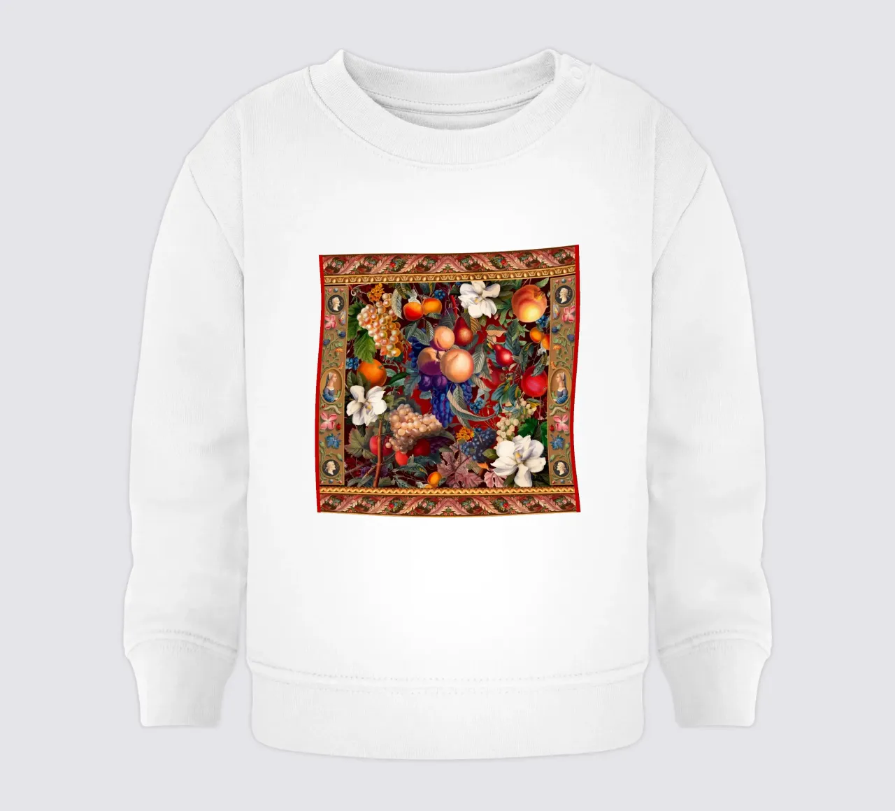 Vintage Fruit Pattern VII felpa neonato da burcukorkmazyurek