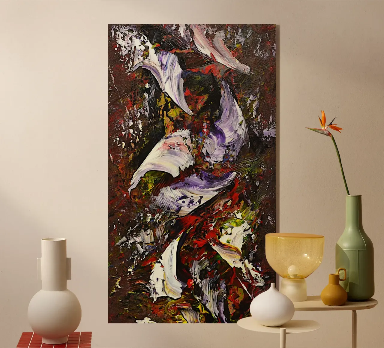 NOTTE ILLUMINATA plexiglass da Thierry Vobmann Abstract painting