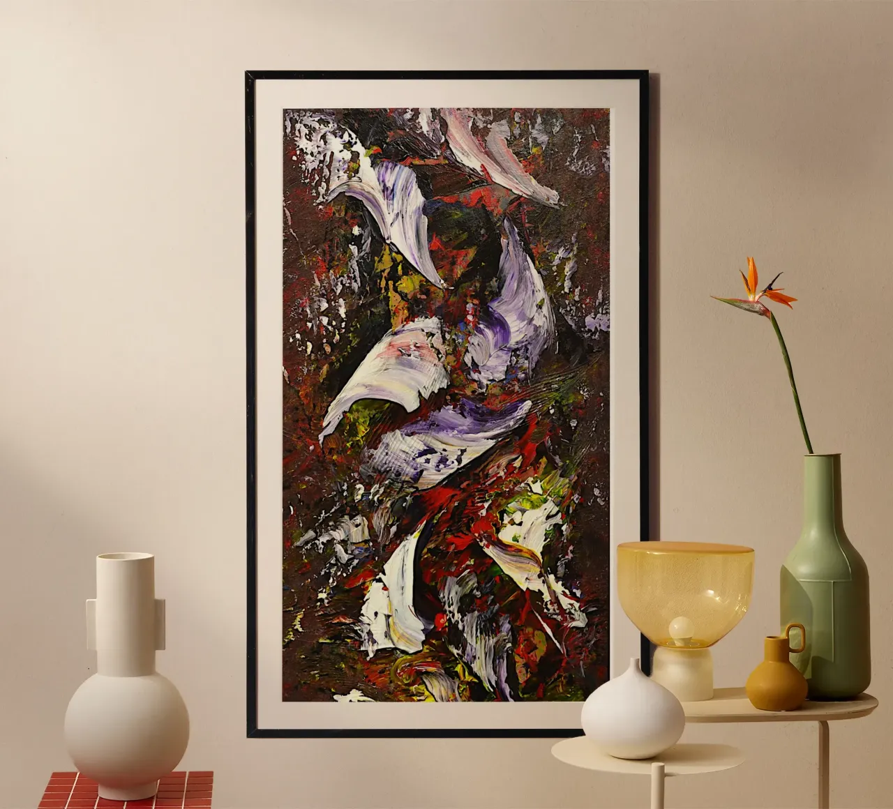 NOTTE ILLUMINATA poster da Thierry Vobmann Abstract painting