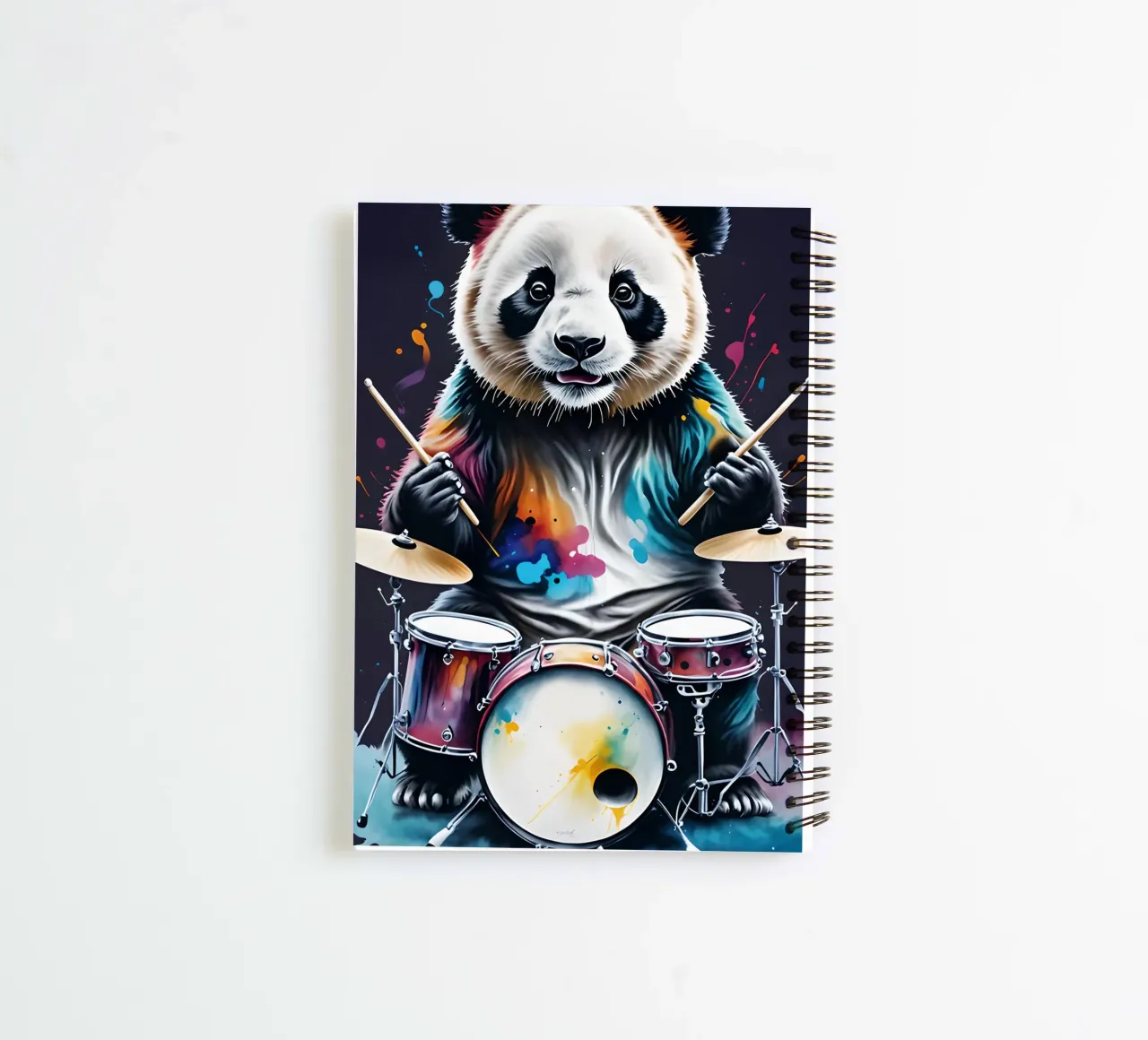 Musica con i tamburi dei panda diario ad anelli da MakArena
