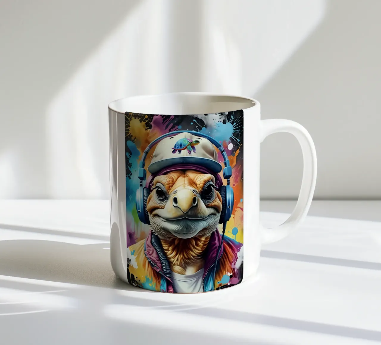 Tartaruga in cuffia tazza in ceramica da MakArena