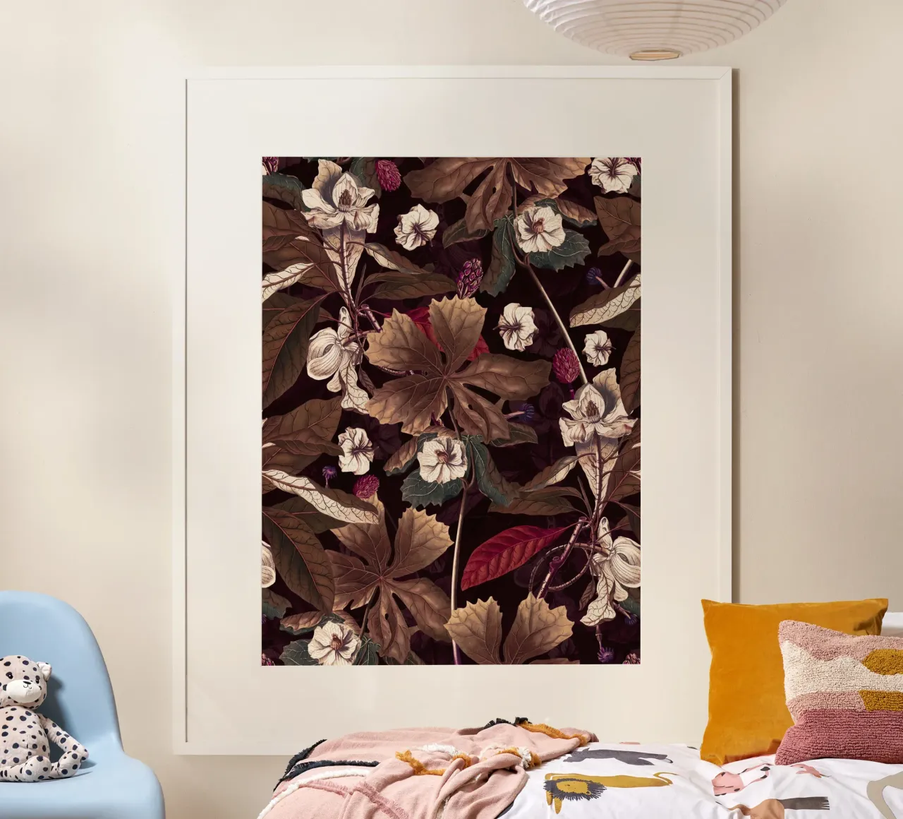 Winter Botanical Garden II poster con telaio in alluminio da burcukorkmazyurek