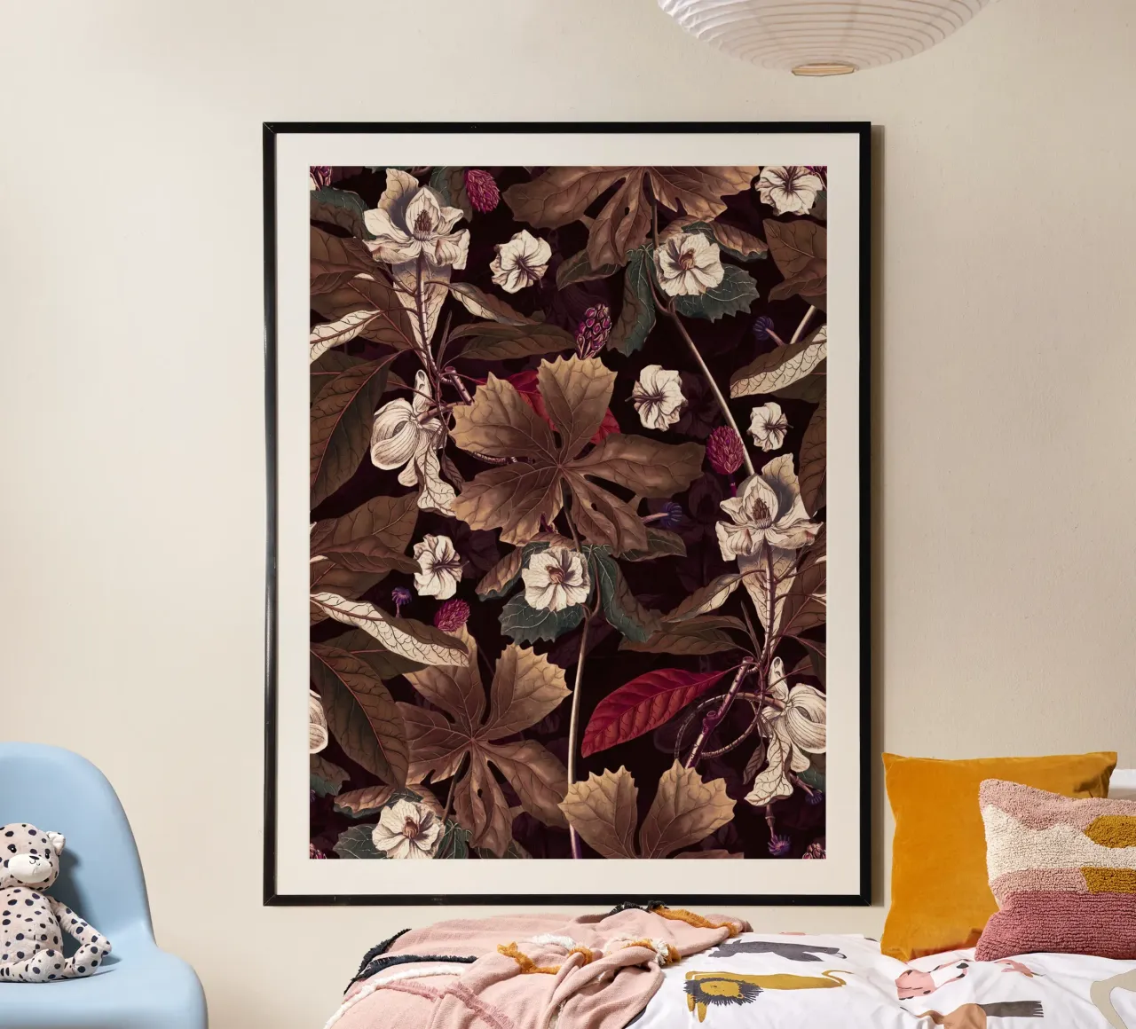 Winter Botanical Garden II poster con telaio in alluminio da burcukorkmazyurek