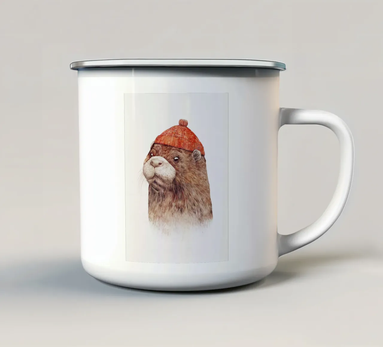 Otter tazza in smalto da Animal Crew