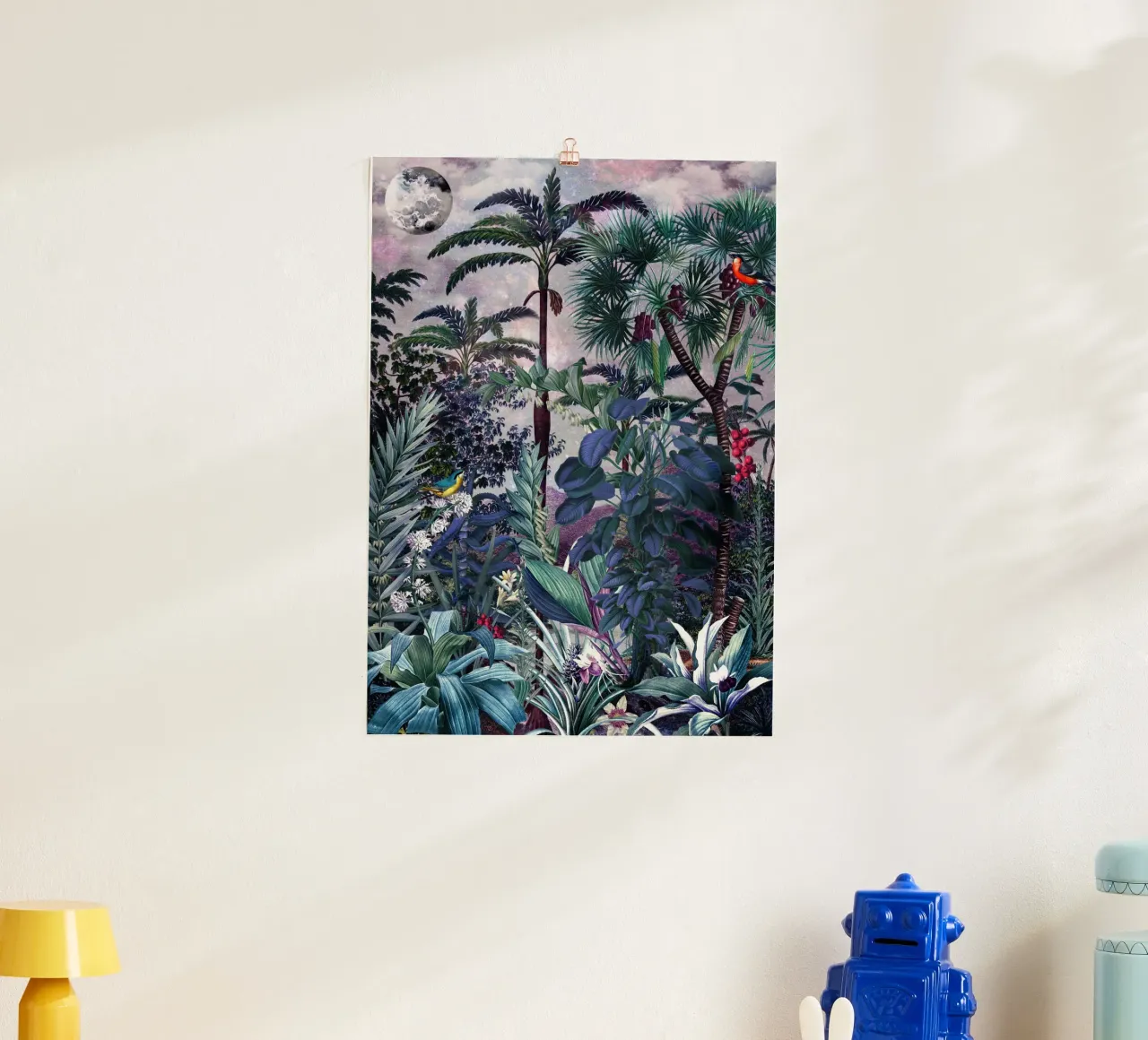 Magical Forest poster con telaio in alluminio da burcukorkmazyurek