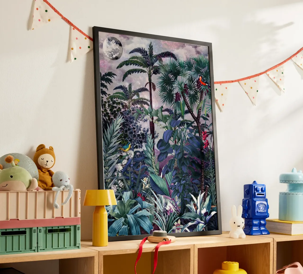 Magical Forest poster con telaio in alluminio da burcukorkmazyurek