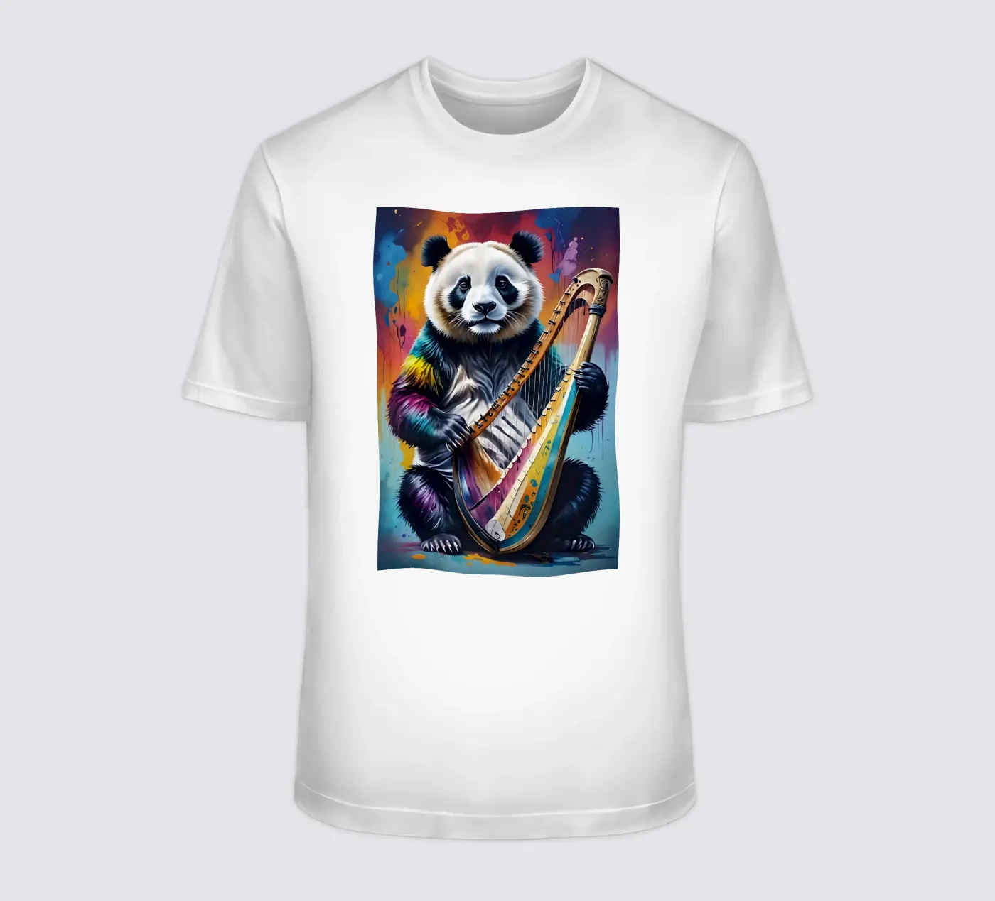 Panda and harp t-shirt da MakArena