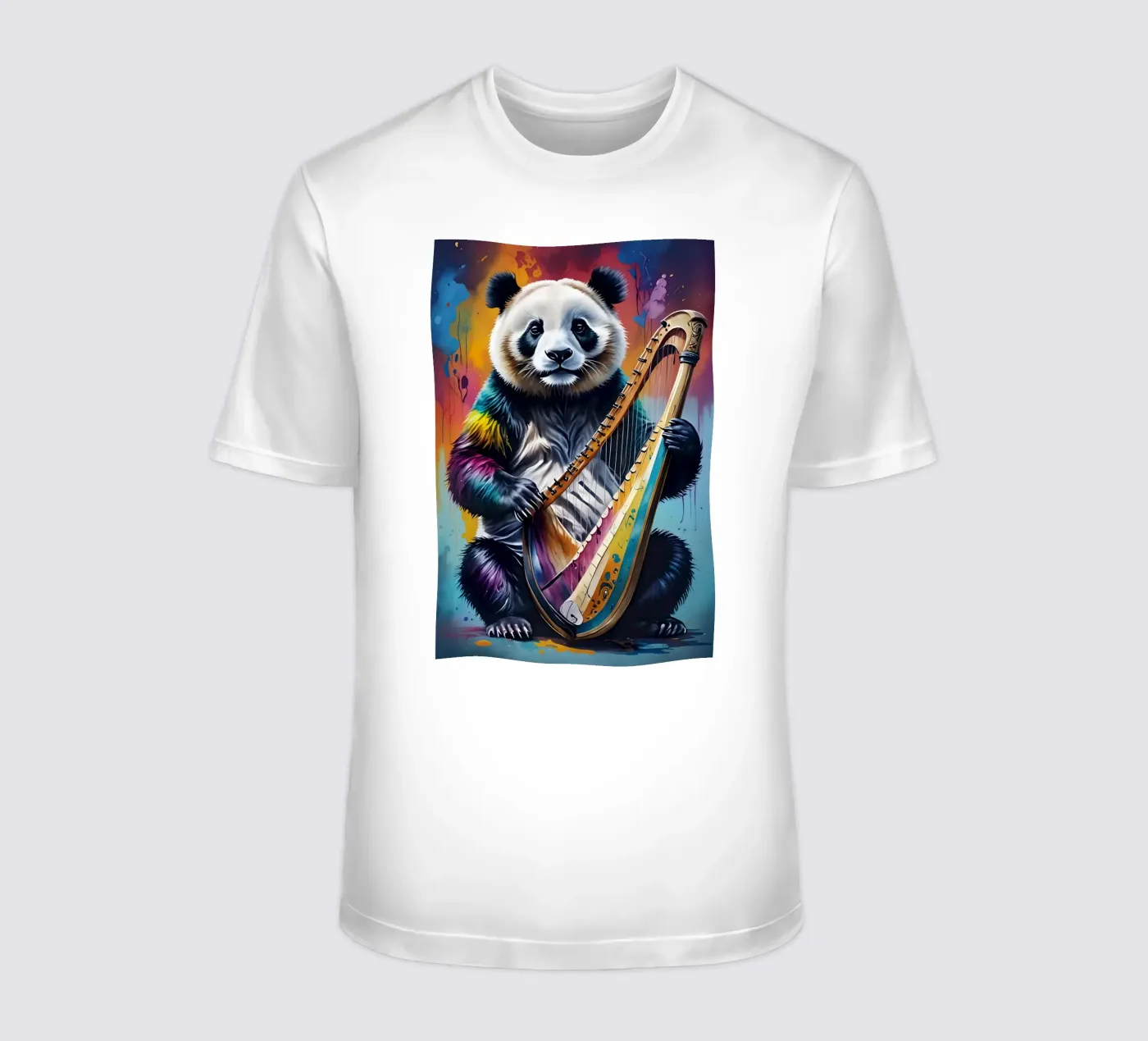 Panda and harp t-shirt da MakArena