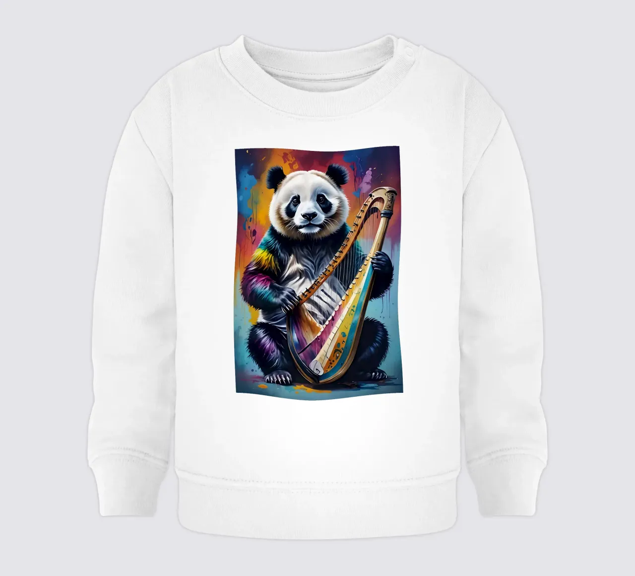Panda e arpa felpa neonato da MakArena