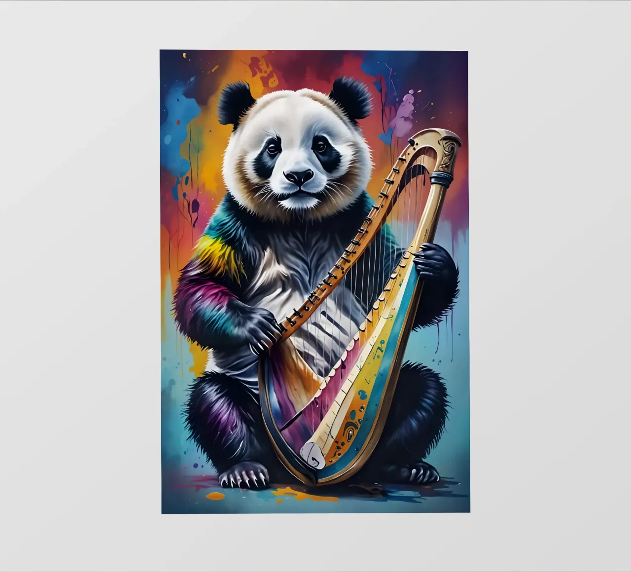 Panda e arpa pellicola backlit da MakArena