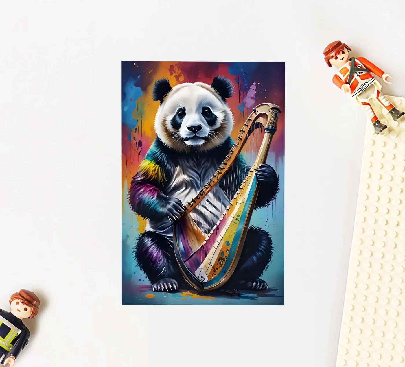 Panda e arpa adesivo da MakArena