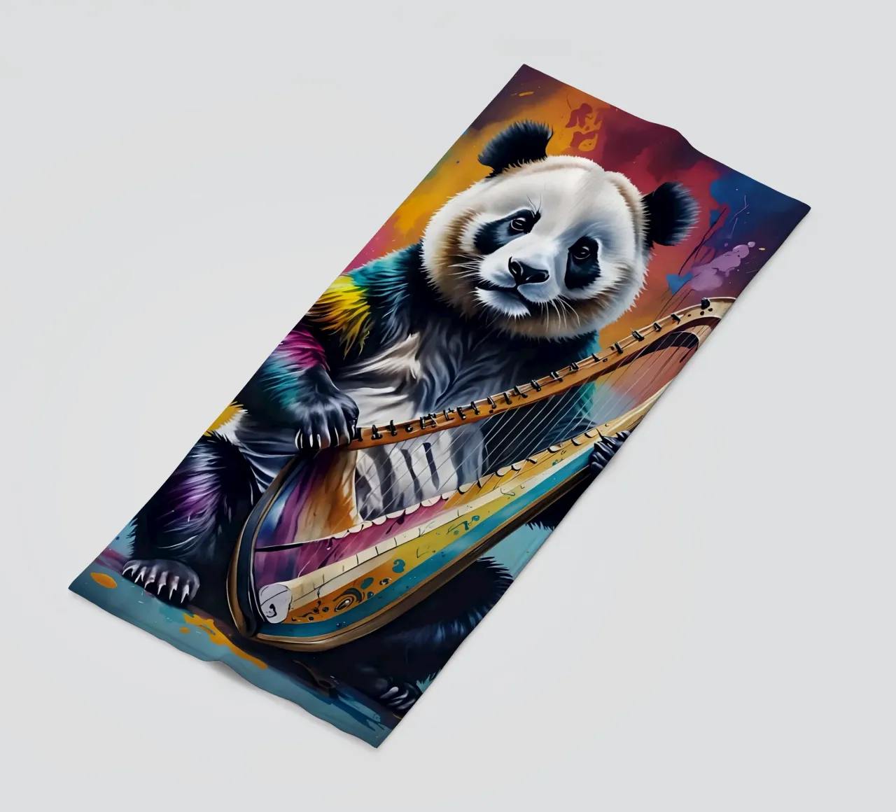 Panda e arpa telo mare da MakArena