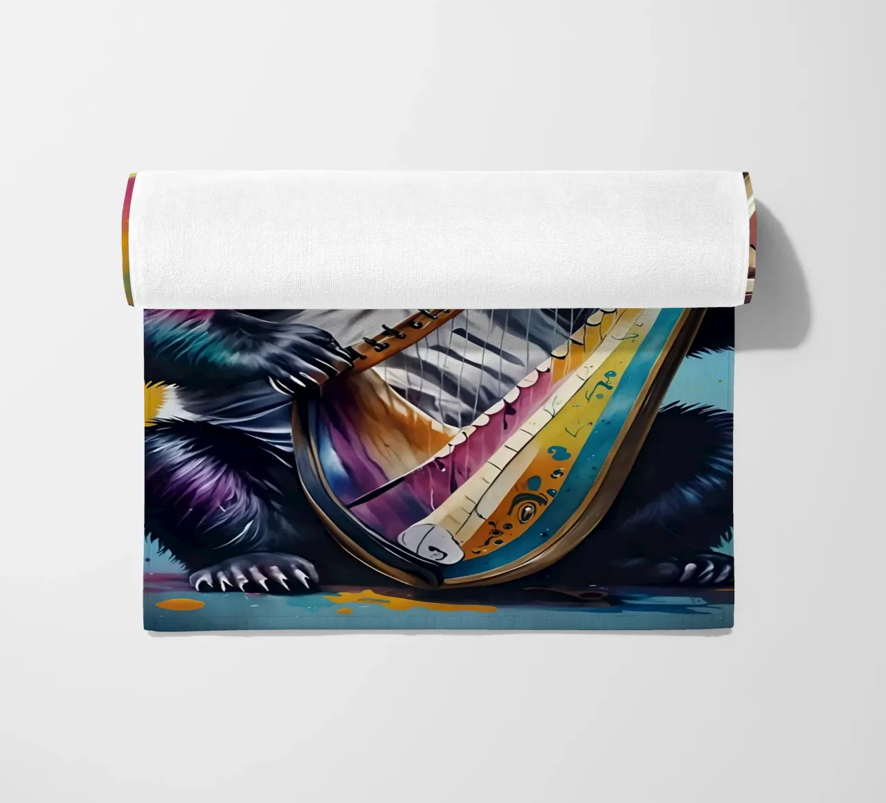 Panda e arpa telo mare da MakArena