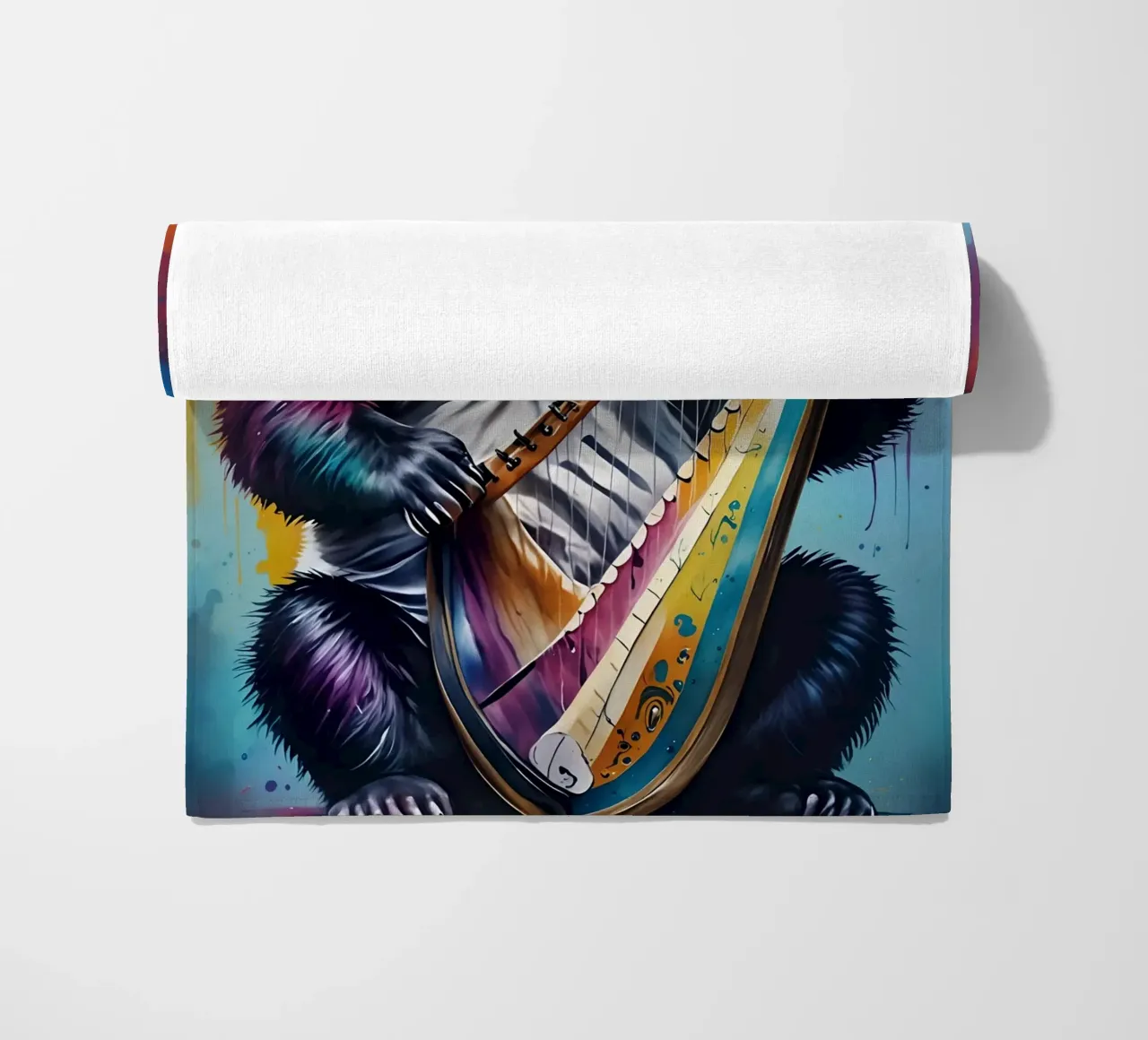 Panda e arpa telo mare da MakArena