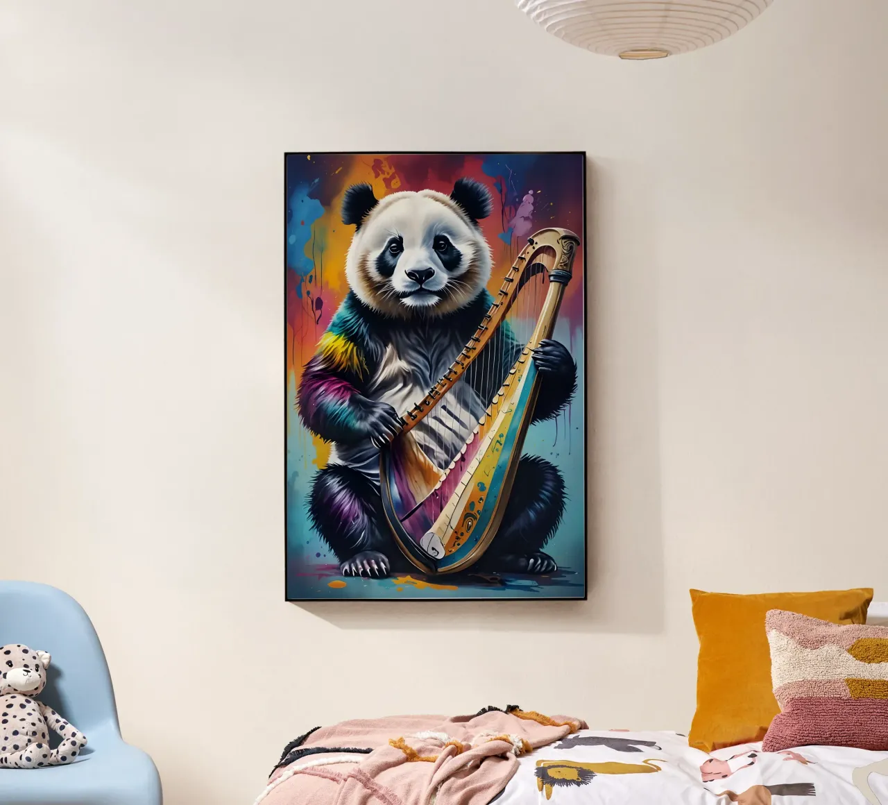 Panda e arpa plexiglass da MakArena