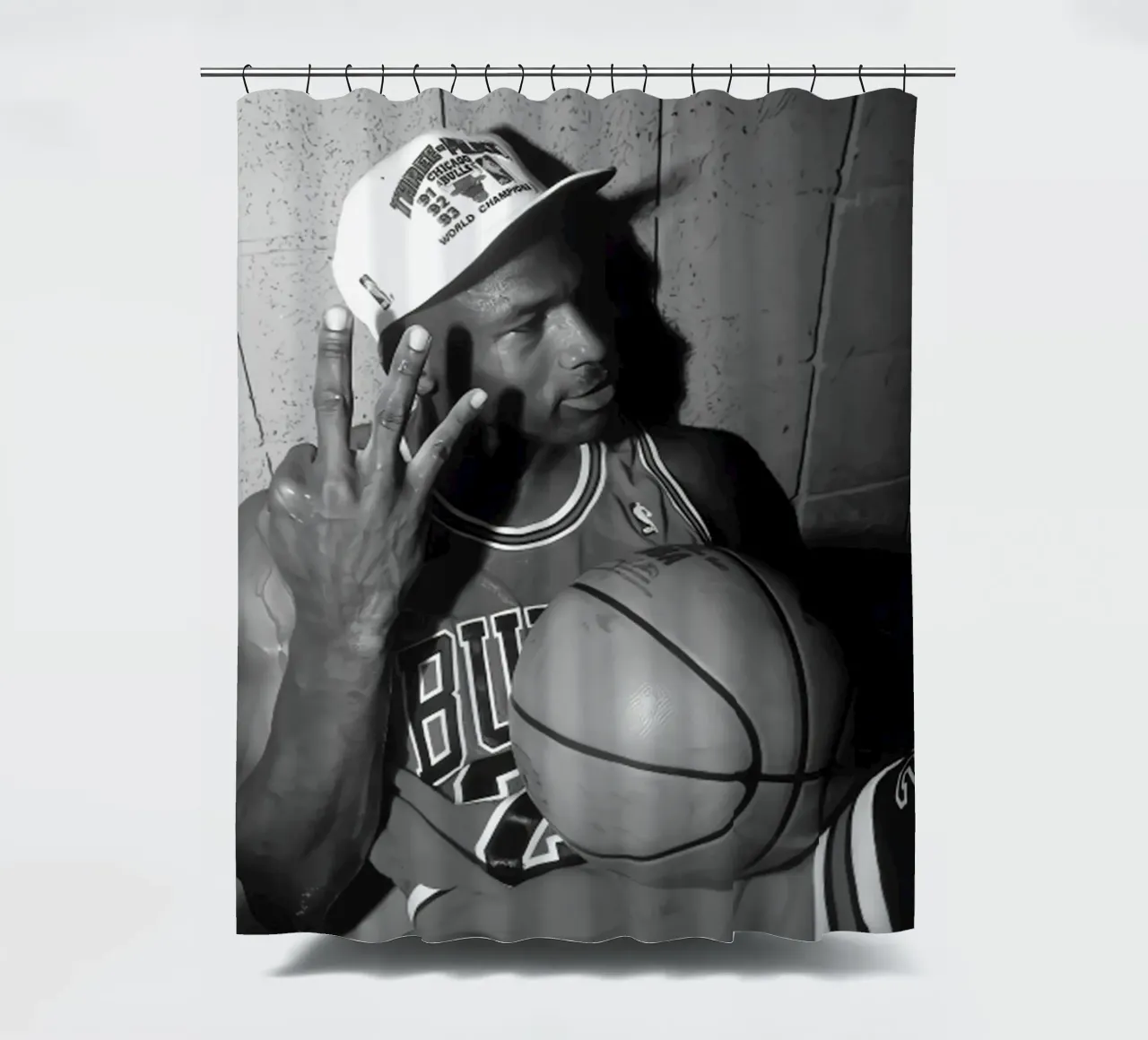 Michael Jordan 3 dita tenda da doccia da Kelly shop