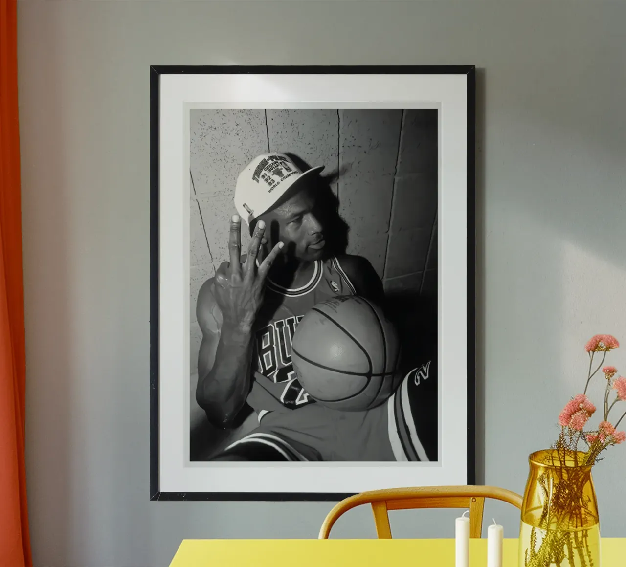 Michael Jordan 3 dita carta hahnemühle da Kelly shop