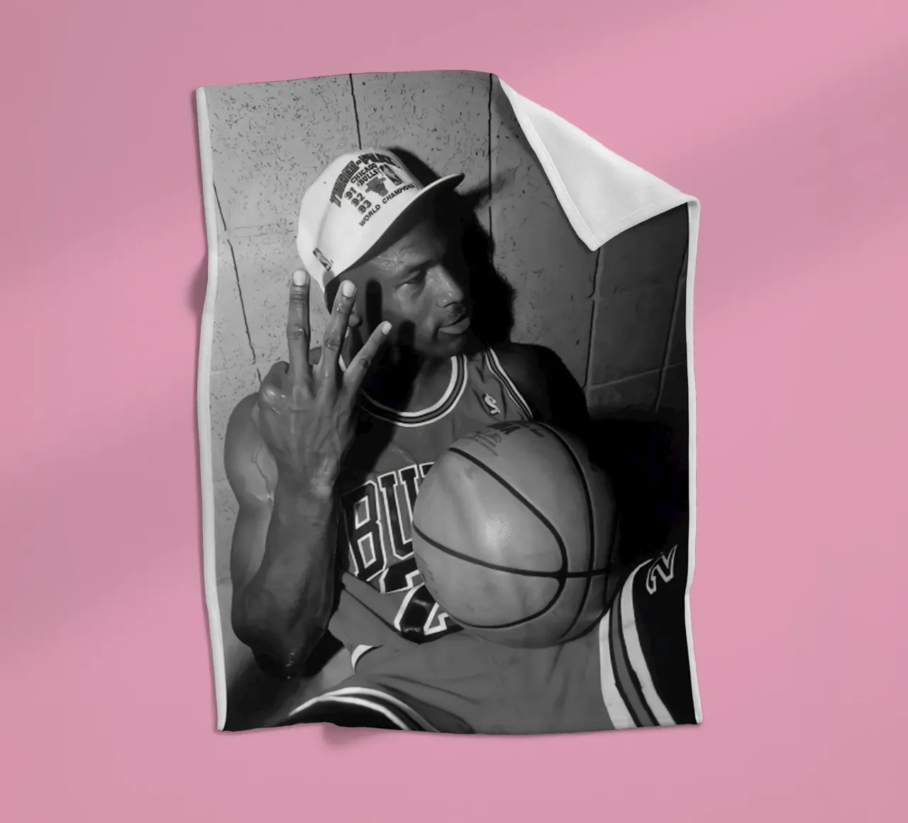 Michael Jordan 3 dita coperta in pile da Kelly shop