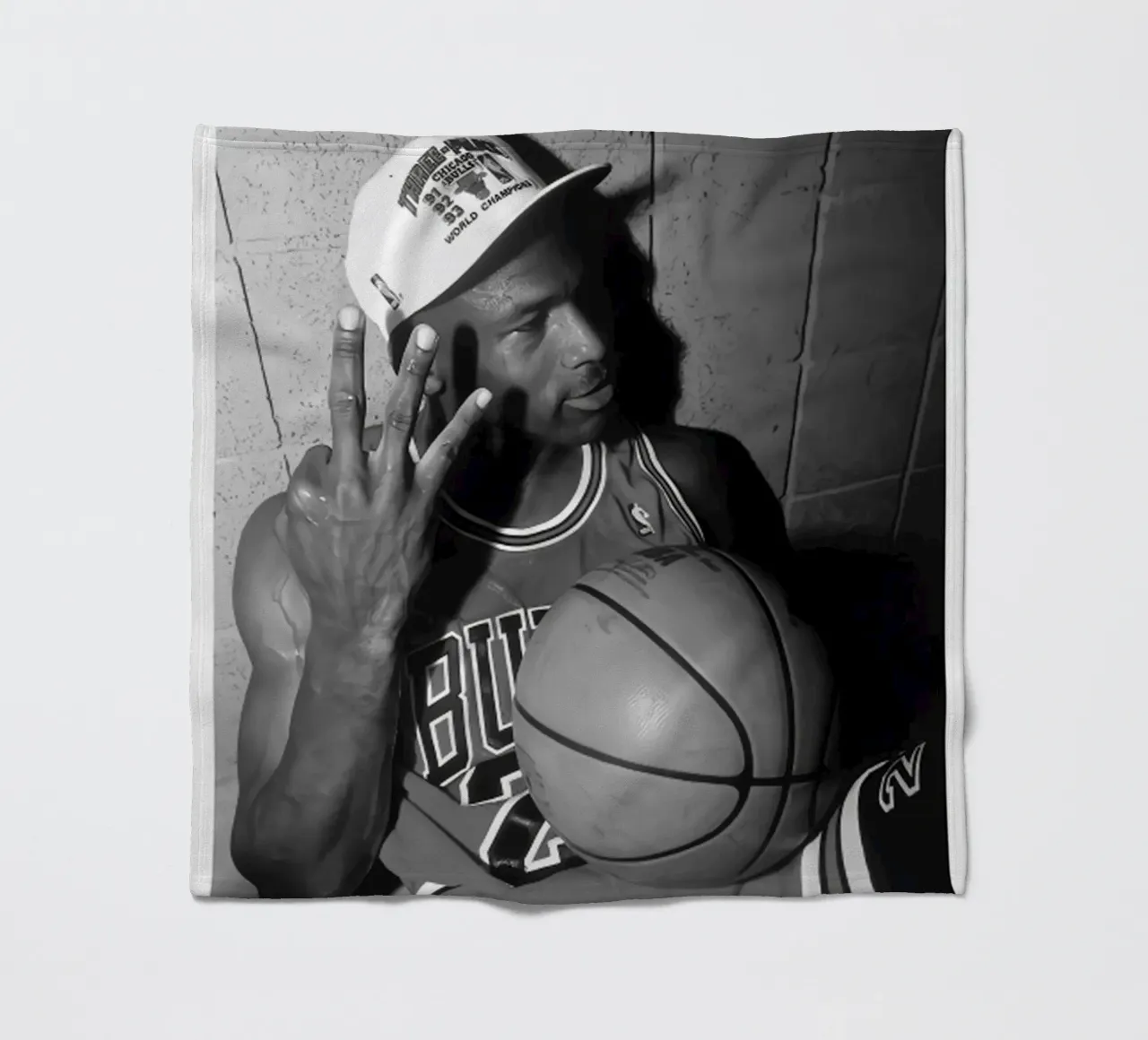 Michael Jordan 3 dita coperta in pile da Kelly shop