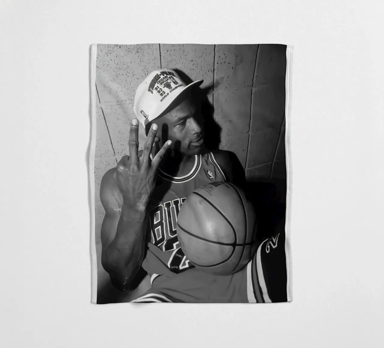 Michael Jordan 3 dita coperta in pile da Kelly shop