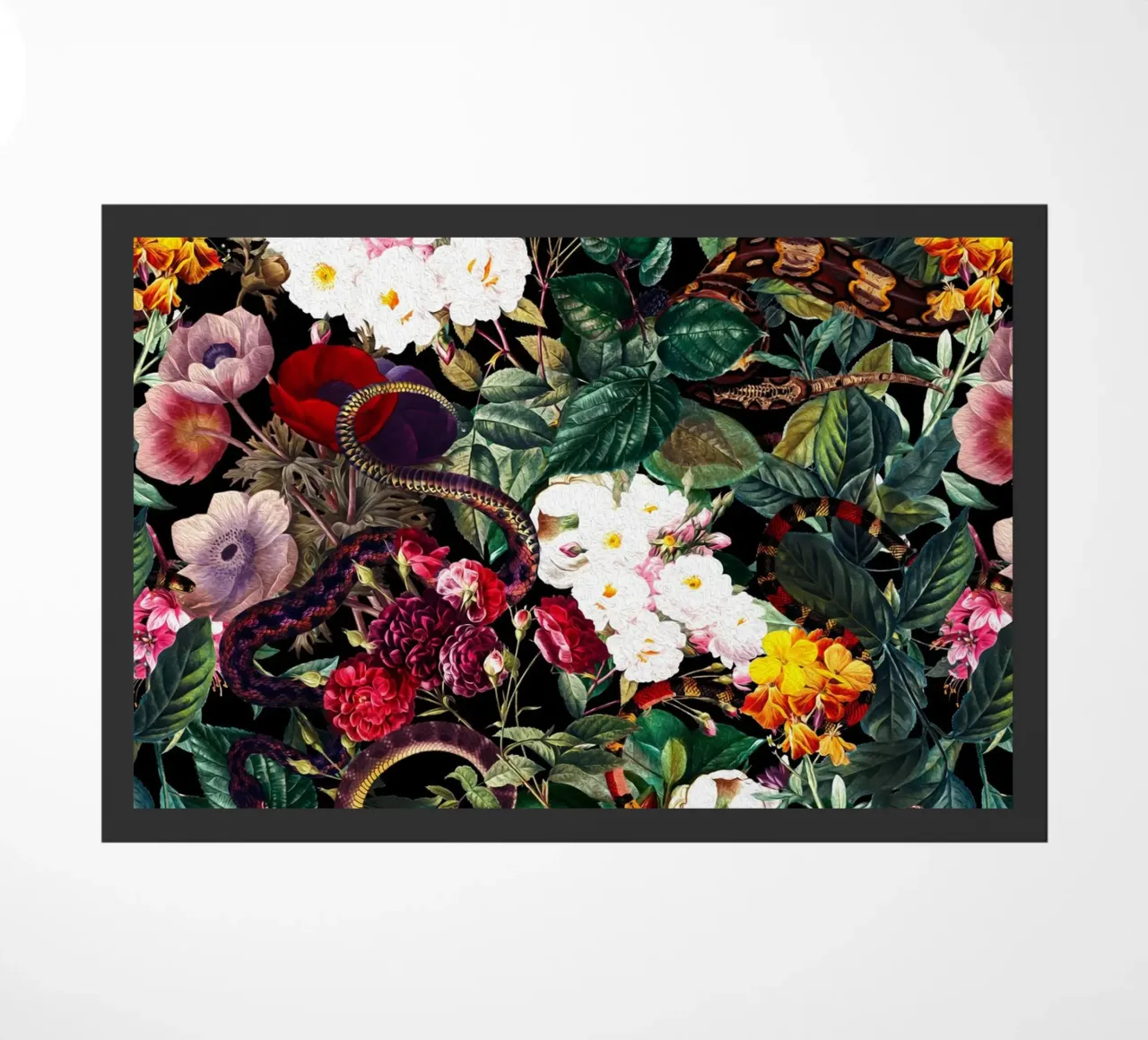 Flowers and Snake Pattern zerbino da burcukorkmazyurek