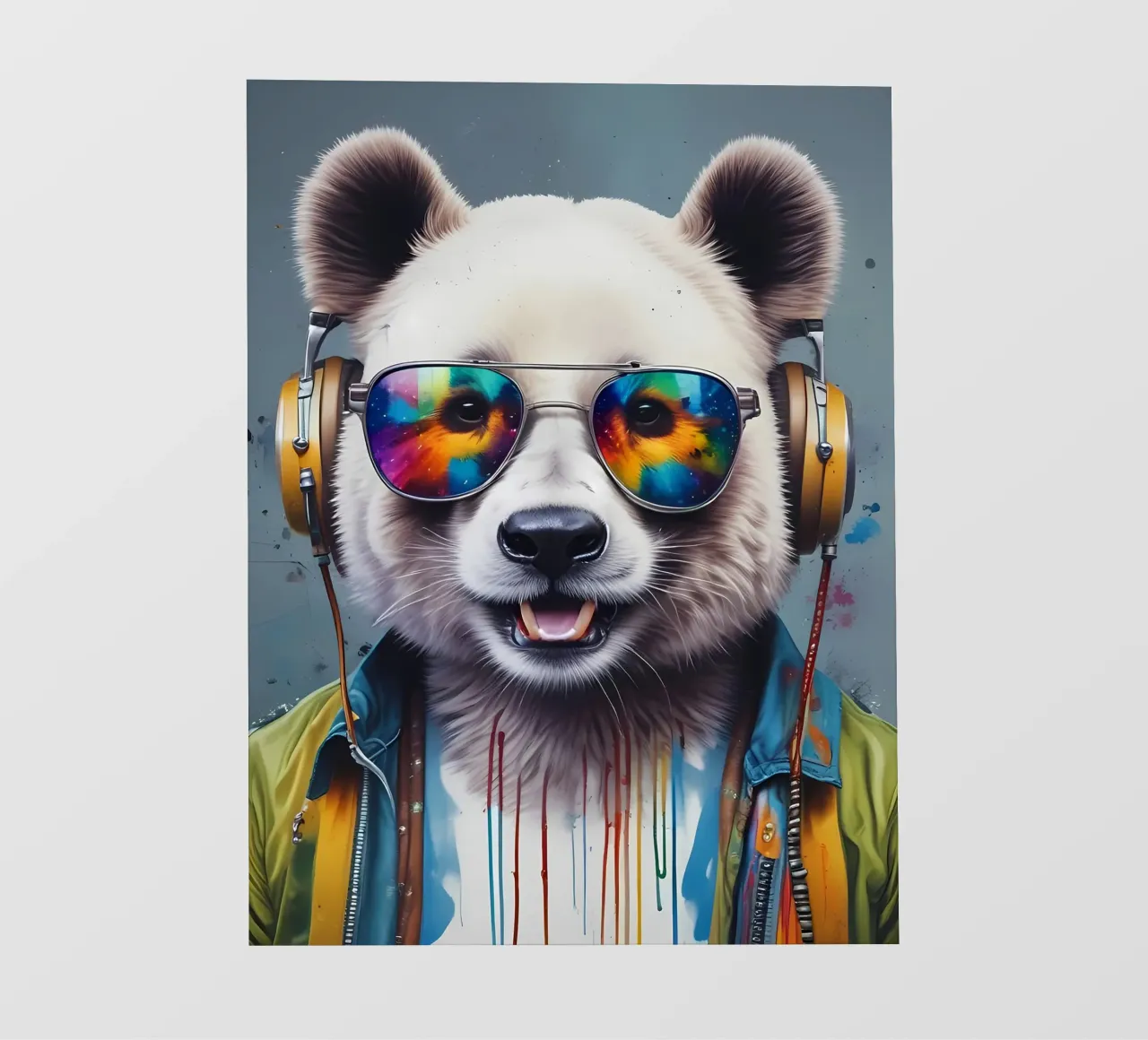Panda in glases gamer telo in pvc da MakArena