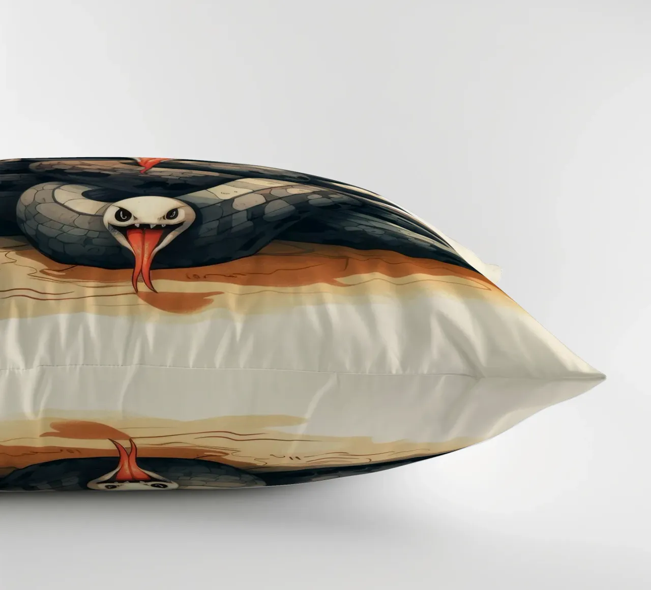 Retro Snake Gang decorative cushion by Funny Animals