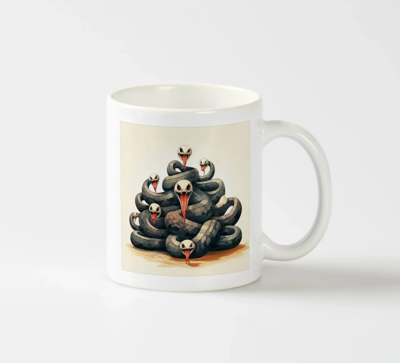 Gang di serpenti retrò tazza in ceramica da Funny Animals