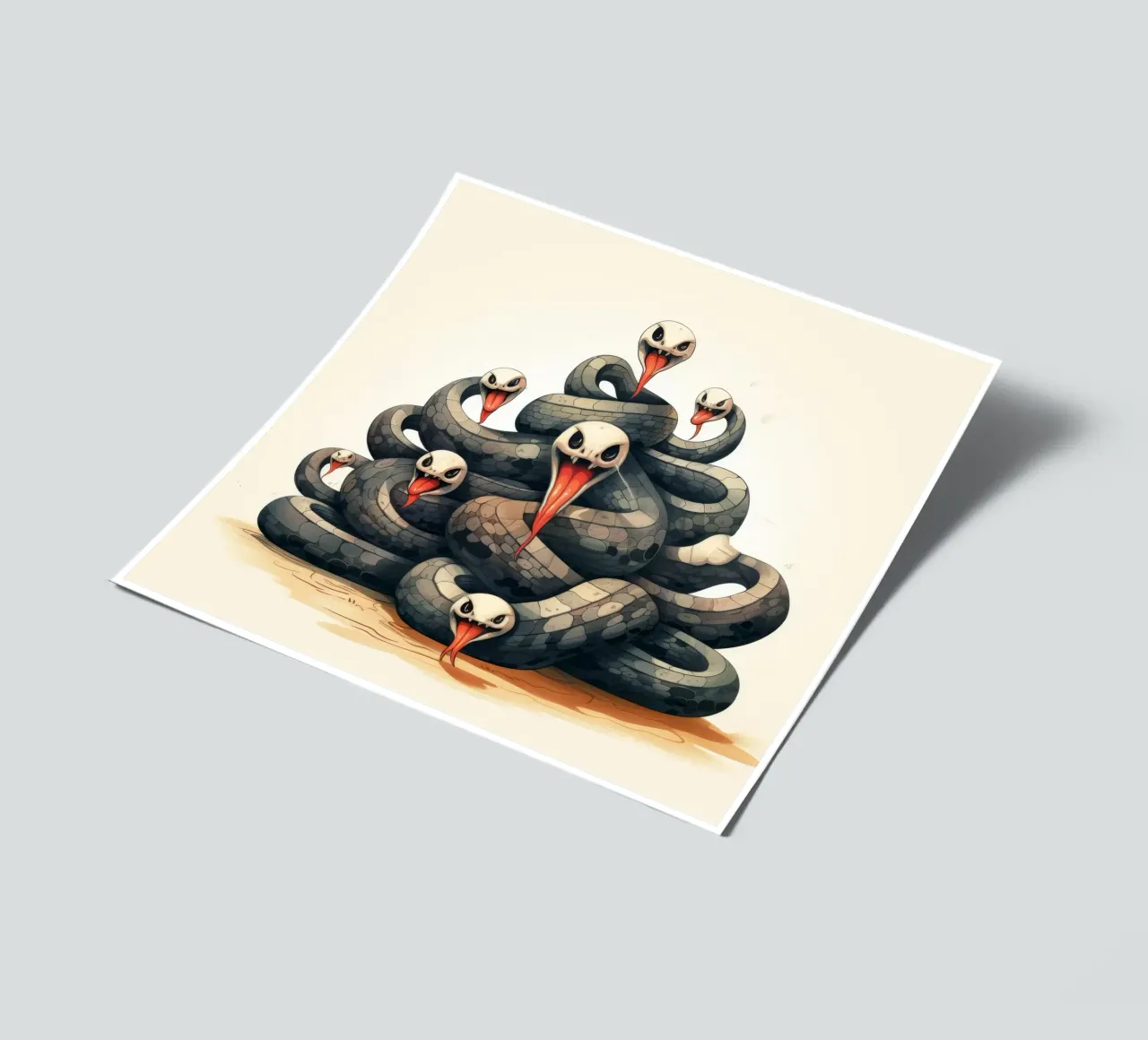 Retro Snake Gang sticker sheet by Funny Animals