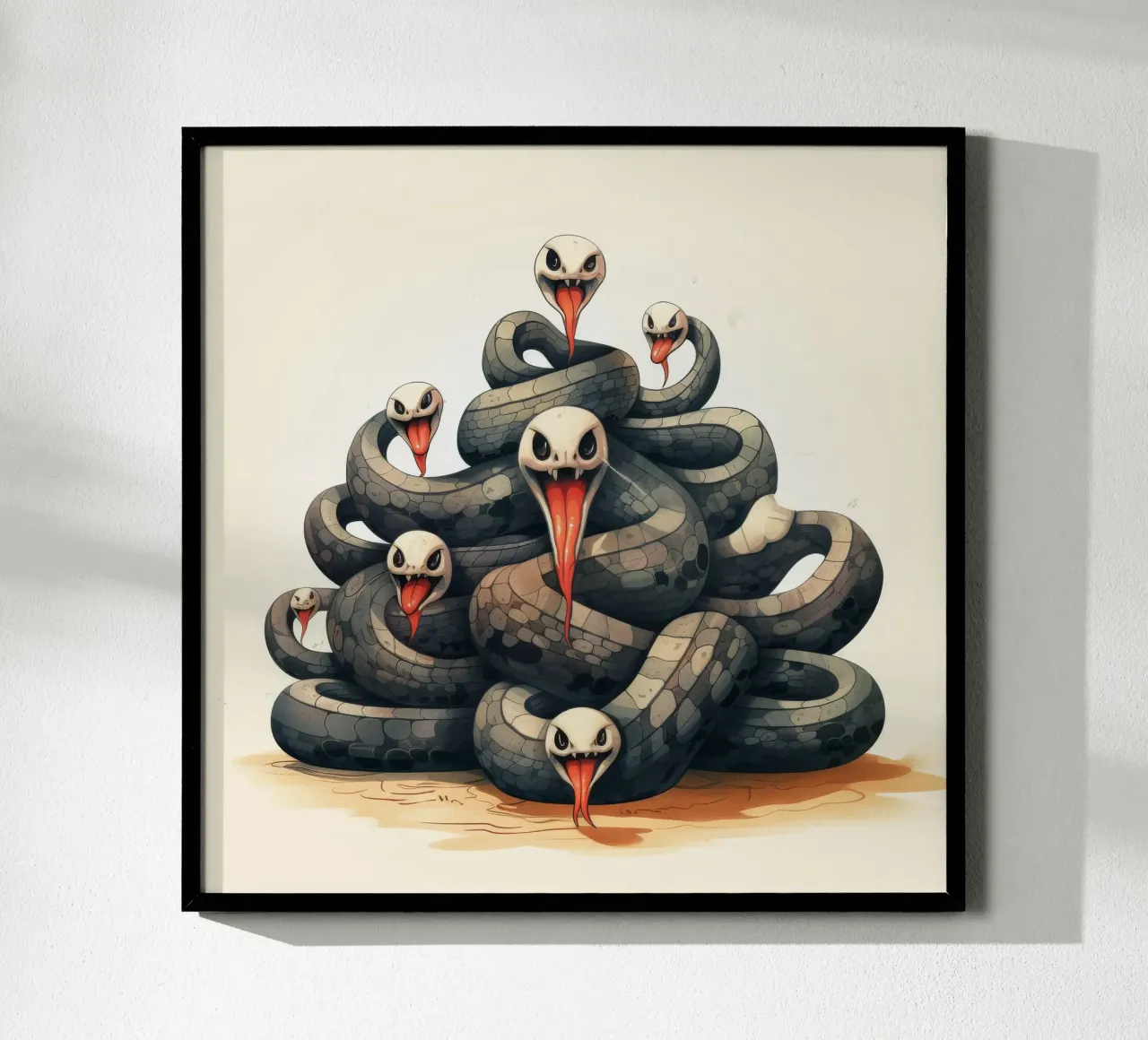 Pandilla Retro Snake hahnemühle de Funny Animals