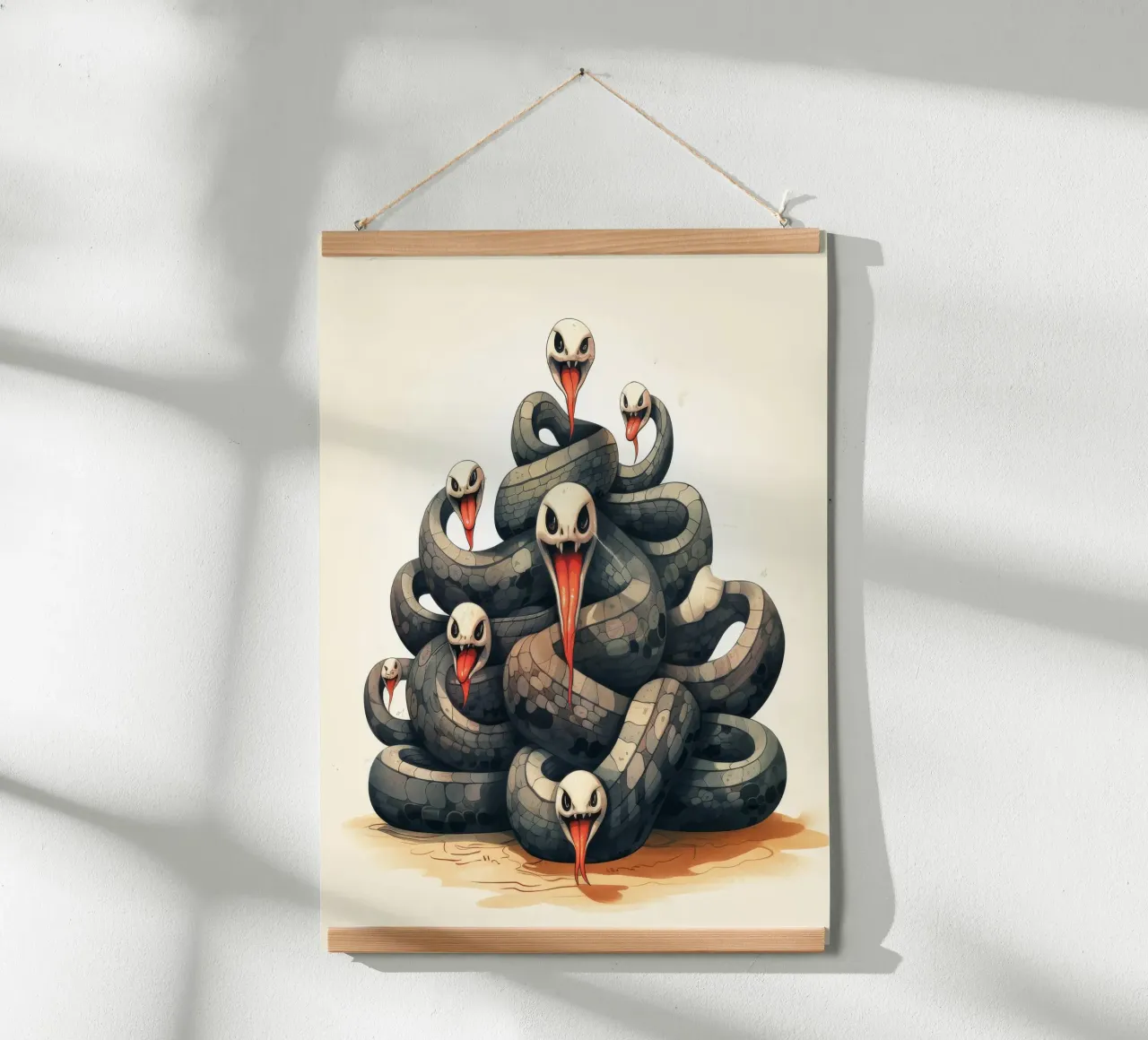 Pandilla Retro Snake hahnemühle de Funny Animals