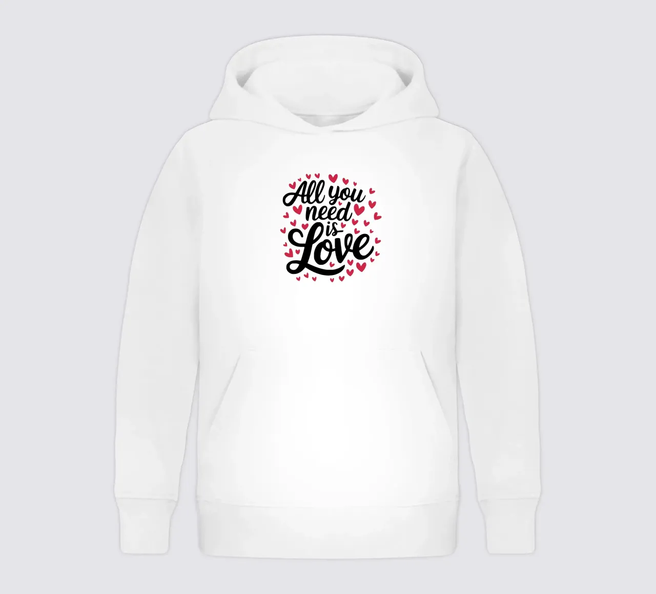 All you need is love kids hoodie by RB-Quotes
