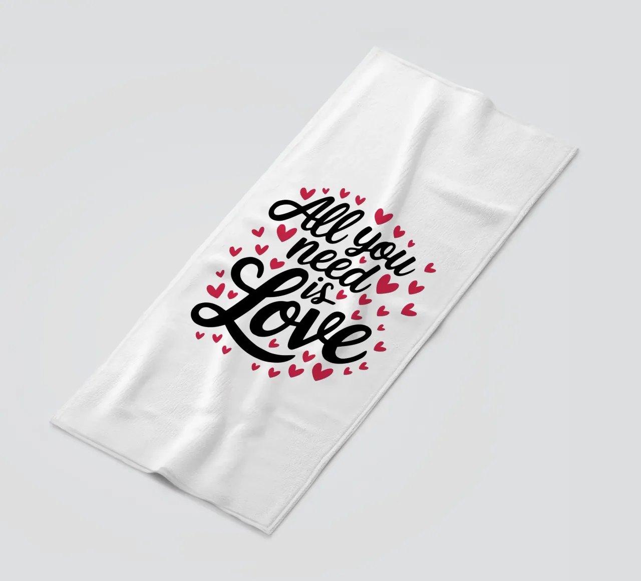 All you need is love beach towel by RB-Quotes
