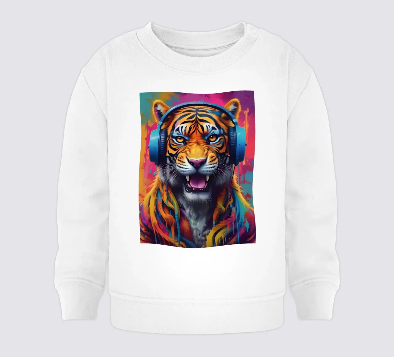 Brutal tiger music art sweat pour bébé de MakArena