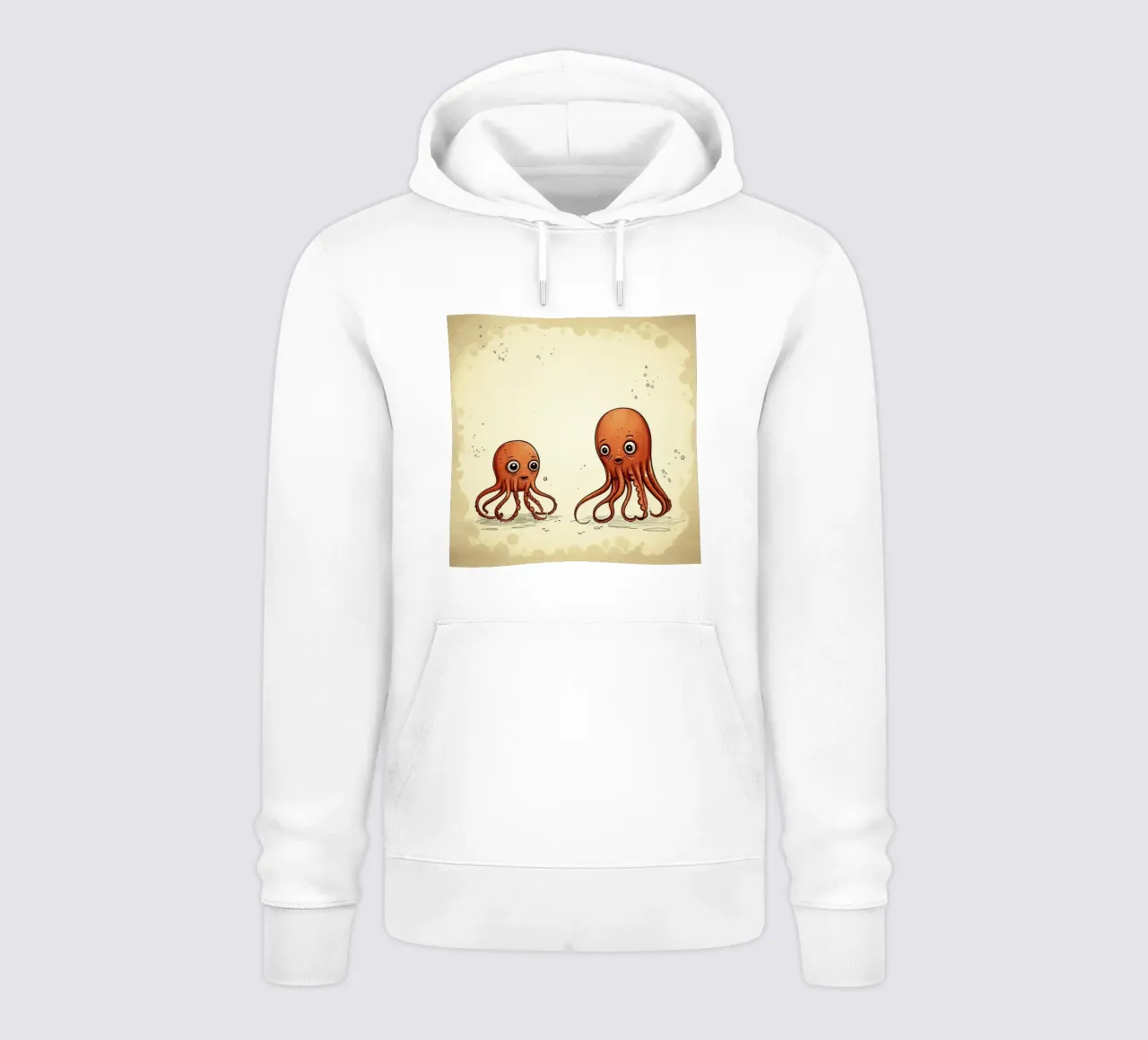 Retro Squid Duo felpa con cappuccio da Funny Animals