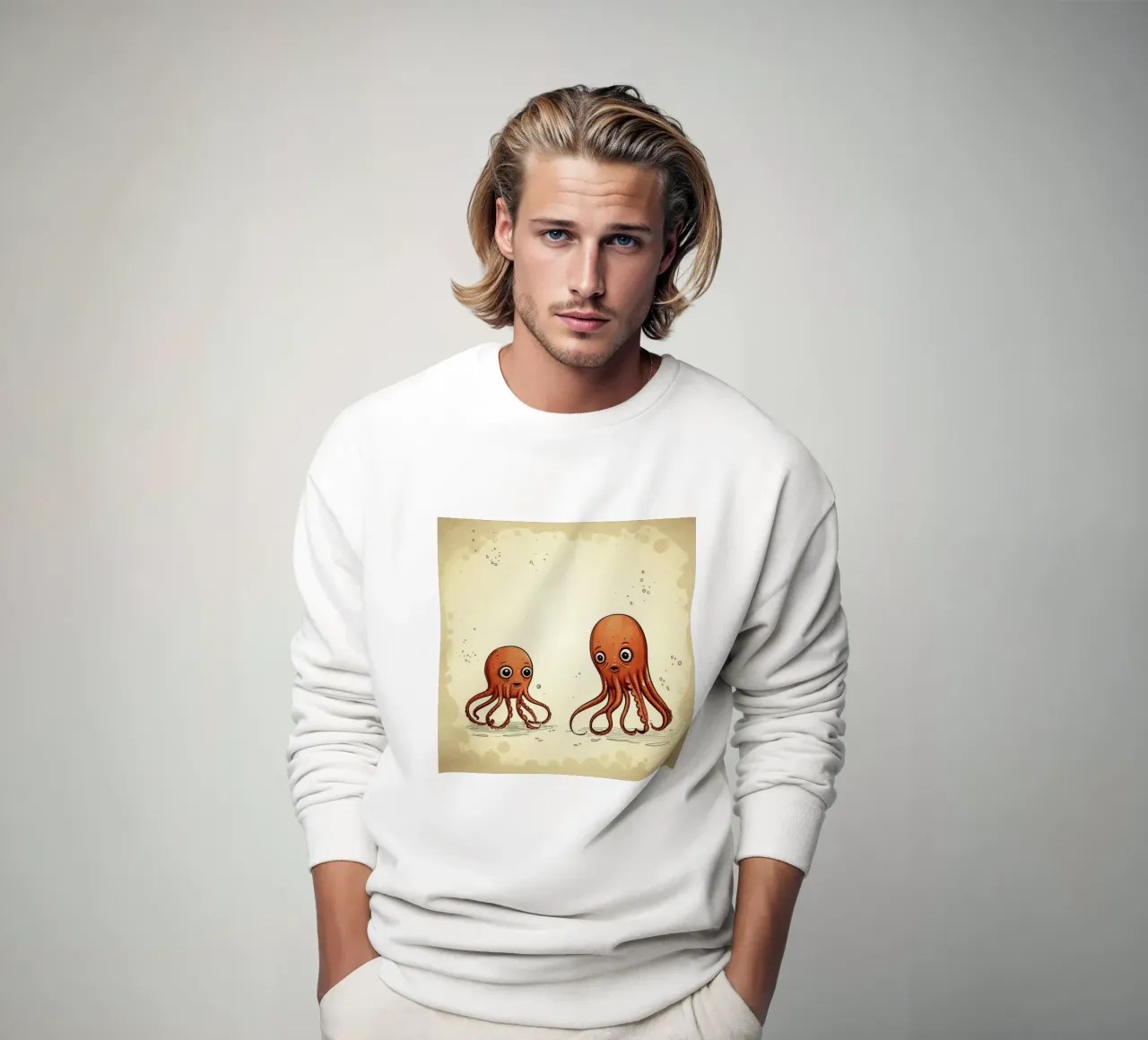 Retro Squid Duo felpa da Funny Animals