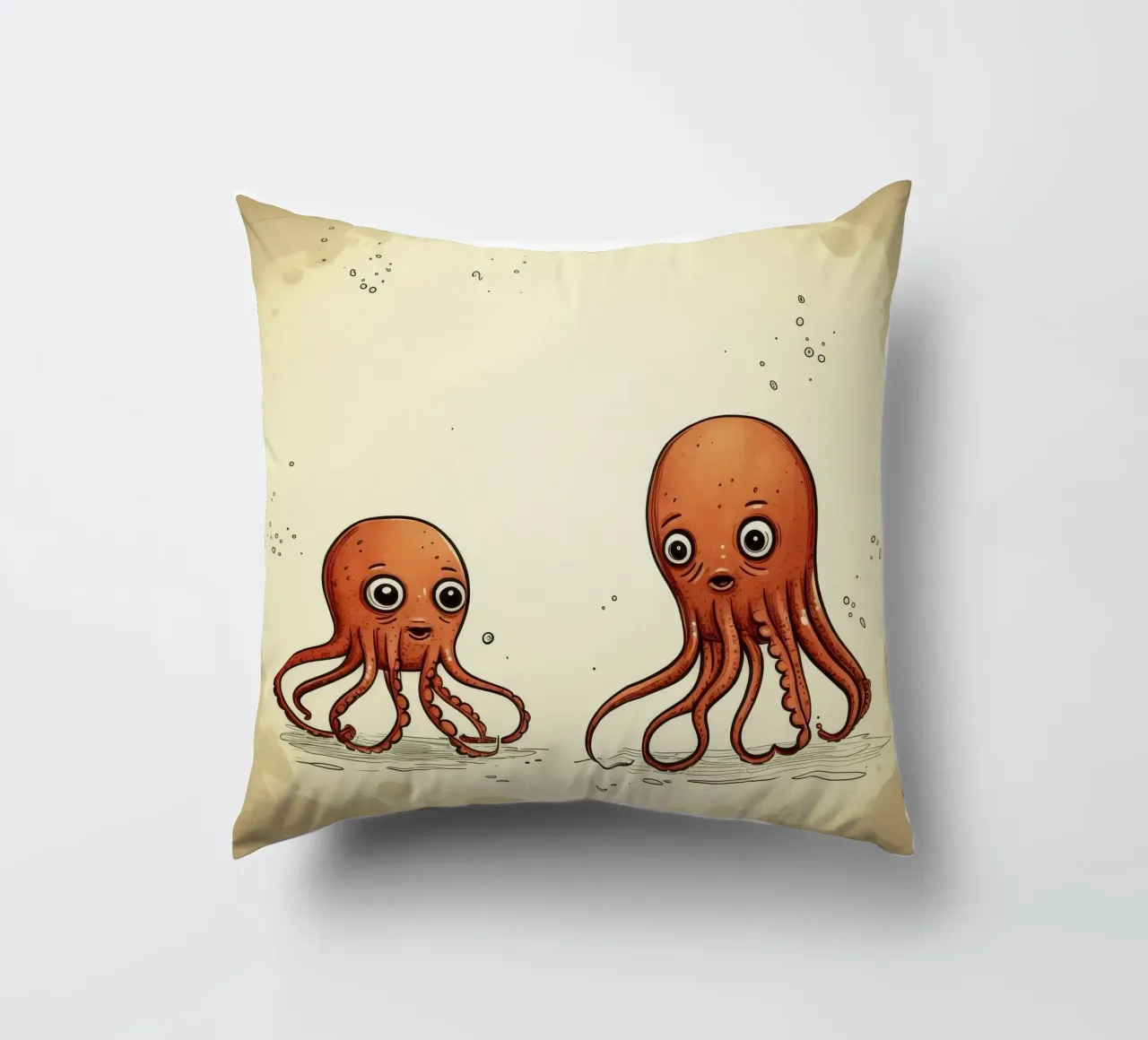 Retro Squid Duo cuscino da Funny Animals