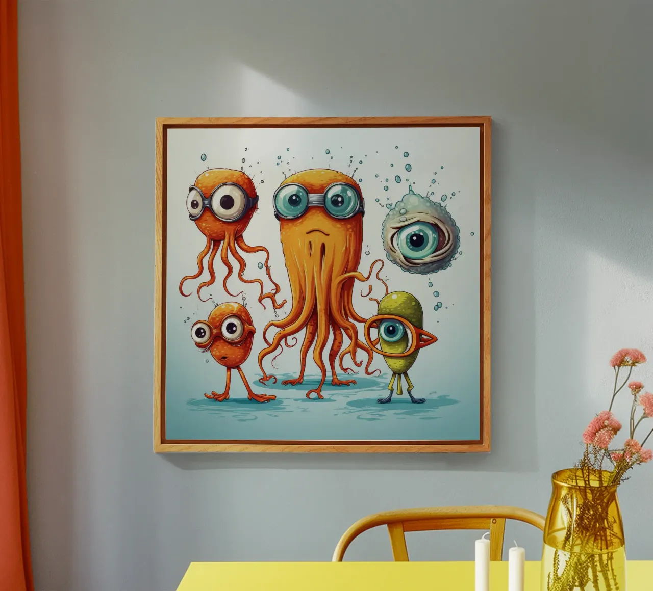 Pandilla Retro Squid metacrilato de Funny Animals