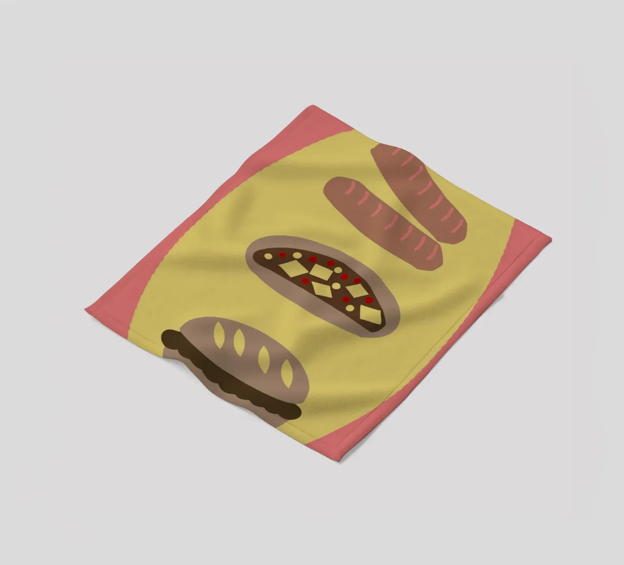 Salsiccia e pizza coperta in pile da TRENDY POSTER SHOP