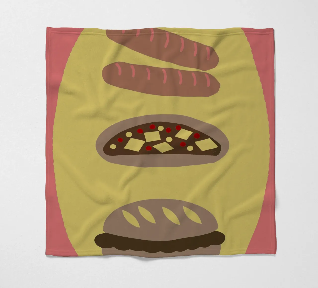 Salsiccia e pizza coperta in pile da TRENDY POSTER SHOP
